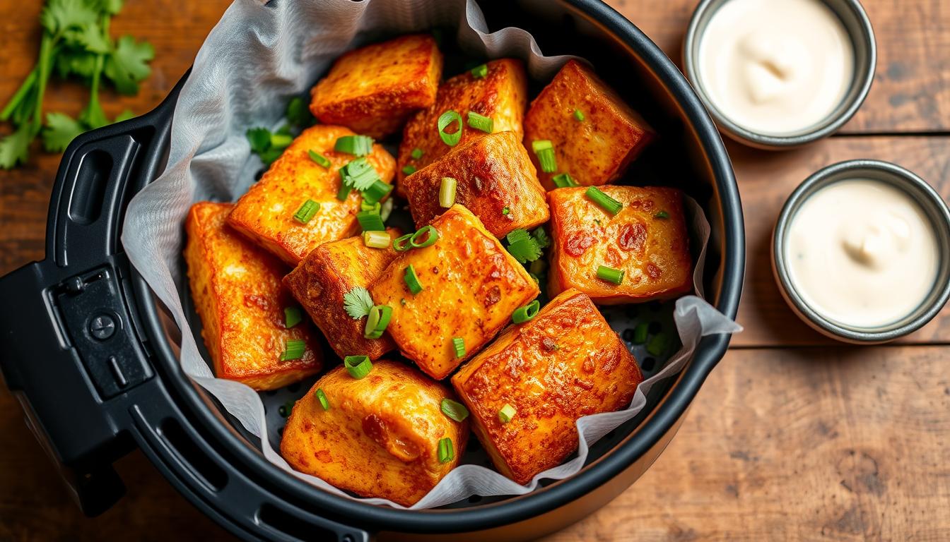 Air Fryer Bang Bang Salmon Bites